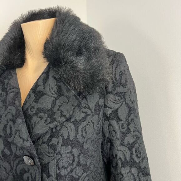 Vintage Novelti Women’s Size 8 Pennylane Jacquard Tapestry Coat Jacket Collar - Picture 6 of 15